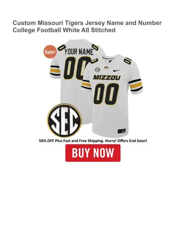 Missouri Tigers Football Uniforms: Check Out the Latest Styles and Designs!