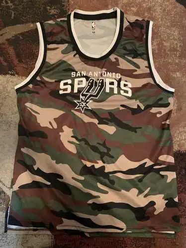 Rock the San Antonio Spurs Jersey Camouflage - Fan Style!