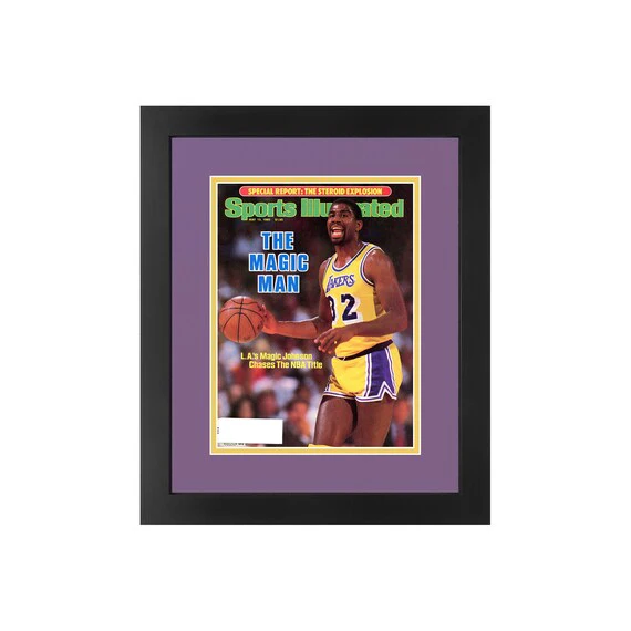 Decorate with a Legend: Magic Johnson Sports Illustrated Poster - Perfect for Any Fan Cave!